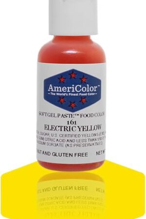 AmeriColor, Electric Yellow, 0.75 Ounce Bottle, Soft Gel Paste Food Colo