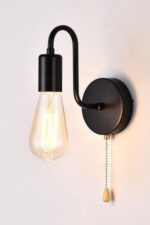 Wall Sconce Light Black Wall Lights Fixture Retro Industrial Farmhouse 1-Light