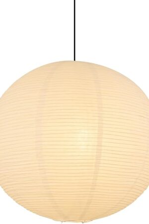White Paper Lamp Shade, 12''x12'' Small Chinses Paper Lantern Pendant Light Shade,Round Lanpshade Home Decor Ceiling Lampshade, Foldable Lampshade