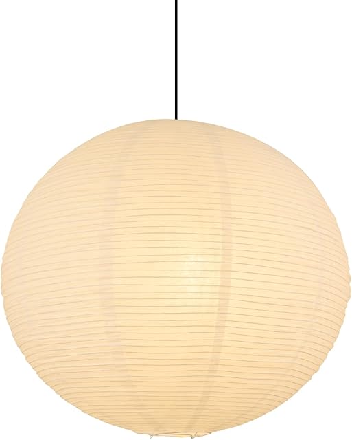 White Paper Lamp Shade, 12''x12'' Small Chinses Paper Lantern Pendant Light Shade,Round Lanpshade Home Decor Ceiling Lampshade, Foldable Lampshade