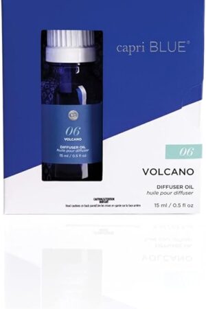 Capri Blue Diffuser Oil Refill - Premium Fragrance Oil - Use with Electric or Ultrasonic Diffusers for Home - Long Lasting Sugared Citrus Scent (Volcano, 0.5 fl oz)