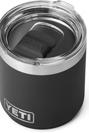 YETI Rambler 10 oz Stackable Lowball 2.0, Vacuum Insulated, Stainless Steel with MagSlider Lid, Black