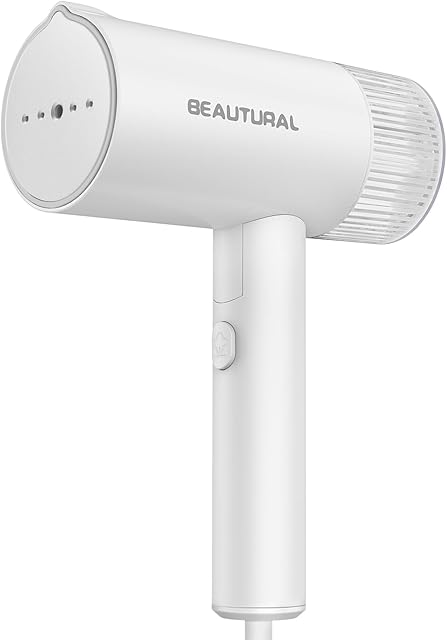 BEAUTURAL Steamer for Clothes, Portable Garment Wrinkle Remover, Fast 30s Heat-up, Foldable and Handheld, 120V Only (Not for 220V Europe)