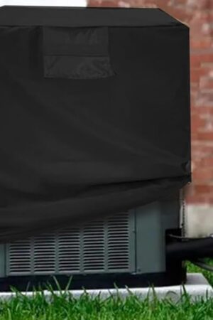 Aozzy Central Air Conditioner Covers for Outside Units Heavy Duty Ac Cover for Outdoor Unit Square Winter Withstand The Rain and Snow, Or Nuts Fit Up to 24x24x30 inchs