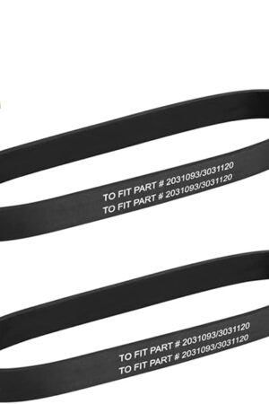 Vacuum Belt Compatible wit Bissell Bissell CleanView Swivel Rewind Pet Vacuum,Parts # 3031120,Fits Models 2252 2256 2254 2258 22547 22543 2489 24899 22548 22549 2255 2739 22582 2488 1319 (Pack of 2)