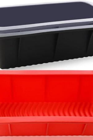 3 Pack BPA Free & Dishwasher Safe Silicone Bread and Loaf Pans Nonstick Silicone Bread Pan Set Silicone Baking Mold for Homemade Loaf, Bread, Meatloaf, Cakes,Quiche (7.65 x 3.9 x 2.1 inch)