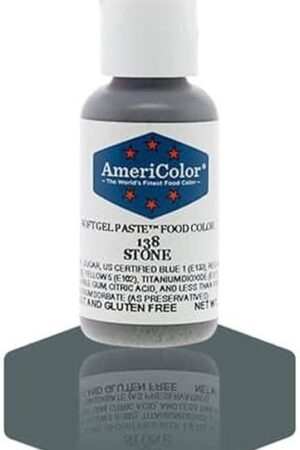 AmeriColor, Stone, 0.75 Ounce Bottle, Soft Gel Paste Food Color