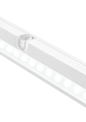 BLS T01L LED Closet Light, Super Bright 20 LED Under Cabinet Lighting Battery Powered/DC Input Wireless Motion Sensing Light, Auto On Off Switch, Motion Sensor & Light Sensor, Light Beam Adjustable
