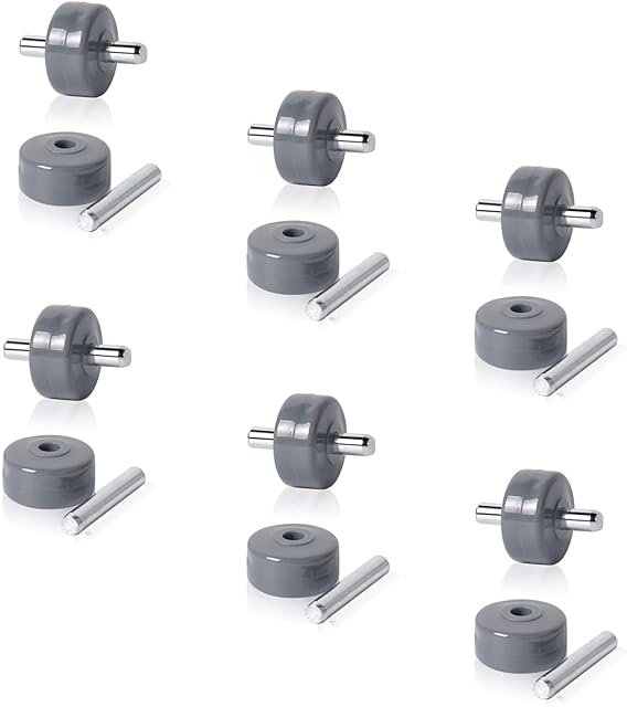 Vacuum Cleaner Replacement Wheels for Shark Navigator Rotator, Compatible with Models NV341, NV350, NV351, NV352, NV355, NV356e, NV500, NV501, NV502 More (6 Pairs)