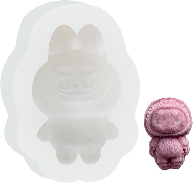 Chocolate Mold for LAB, 2025 Silicone Chocolate Candy Mold, Non-Stick Baking Mold for Cakes, Silicone ice Cube Tray Mold for Cocktails, Doll Shape Silicones Molds for Chocolate Candy Ice Soap (1)