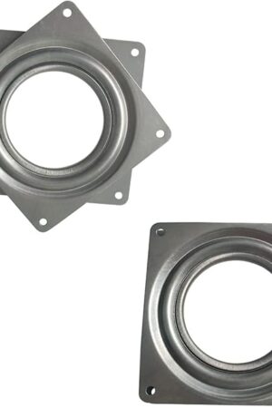 2 Pcs 4 Inch Susan Turntable Bearings Susan Turntable Lazy Susan Turntable Square Rotating Bearing Plate Lazy Susan Hardware Swivel Plate, for Swivel Plate,Corner Cabinet,Revolving Shelve in Kitchen