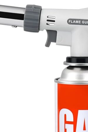 Creme Brulee Butane Torch Head Culinary Blow Torch Lighter with Adjustable Flame for Cooking, Reverse Searing, BBQ, Baking, and Jewelry Making (Butane Gas Not Included)