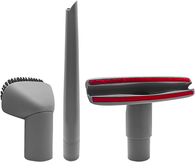 3 Pack Crevice Tool, Dust Brush and Upholstery Tool Attachment Compatible with Shark Navigator Lift-Away Vacuum Cleaner Models NV350, NV351, NV352, NV355, NV356E, NV357, NV360, NV370, UV440