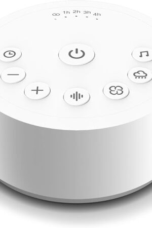 Color Noise Sound Machines Sleep White Noise Machine with 25 Soothing Sounds 32 Volume Levels 5 Timers and 4 Sound Categories and Memory Function for Kids Adults and Home