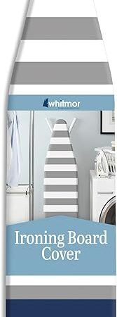 Whitmor Reversible Ironing Board Cover and Pad 54.0x15.0, Gray Blue