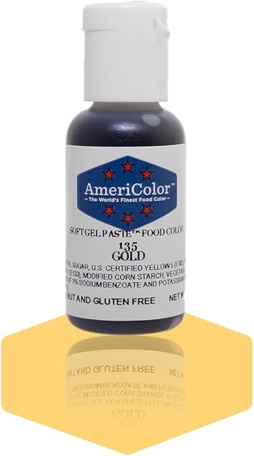AmeriColor Soft Gel Paste - Gold Food Coloring, .75 Ounce