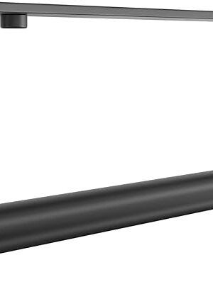 Aheucndg Under Cabinet Paper Towel Holder, Self Adhesive Wall Mount Paper Towel Holder for Kitchen or Bathroom Paper Towel Rack (Black)