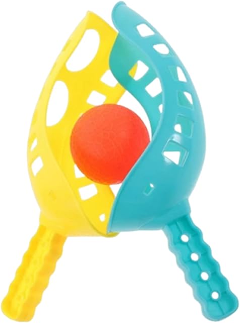 The Scoop Ball Set, Lacrosse Racket Game, 9.53x2.83x1.97 Inches Colorful Beach Toy Outdoor Sports Equipment for Vacation, Adults, Kids, Picnic, Park, Home, School, Gym, Poolside, Birthday, Patio