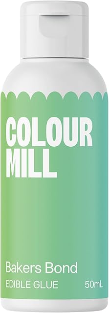Colour Mill Edible Glue Cookie Decorating Supplies – 50 ML - Edible Adhesive for Baking, Decoration Bonding Gingerbread Frosting Decorating Supplies – Use with Fondant, Gum Paste, Chocolate, Marzipan