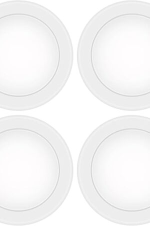 4 Pack 6 Inch LED Disk Light Flush Mount Ceiling Lights Daylight 5000K 15W Surface Mount