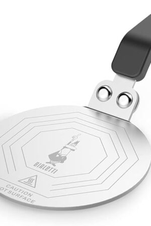 Bialetti Stainless Steel Plate, Heat Diffuser Cooking Induction Adapter, Steel, 6 pints