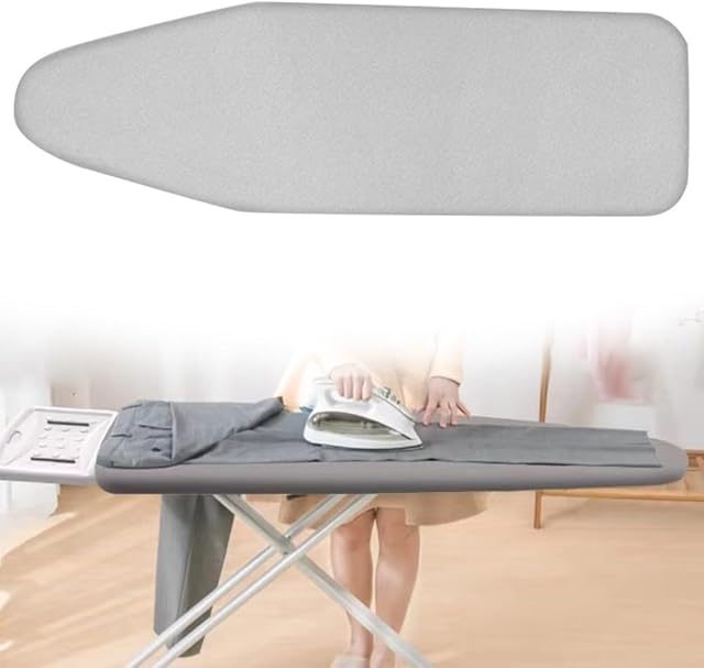 15x45 Inch Ironing Board Cover Heat Resistant Cotton Iron Board Cover Replacement, Adjustable Ironing Board Pad, Ironing Board Cover and Pad (Color : Grey, Size : 15x45 Inch(110x40 Cm))