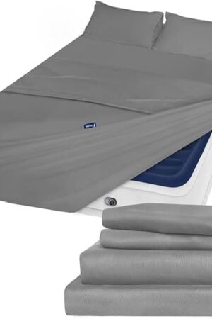 Air Mattress Queen Sheet Set Deep Pocket Bed Sheets Fade Resistant