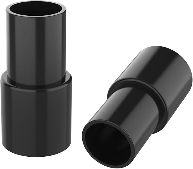 2Pcs Universal Vacuum Hose Adapter, 1-3/8" to 1-1/4" Plastic Vacuum Hose Connector Reducer, 35mm to 32mm Reducer Attachments for Vacuum Cleaner and Dust Collection Accessories