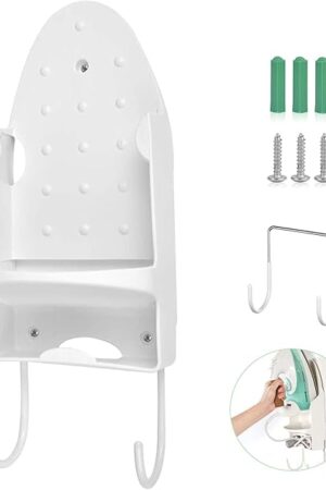 Wall Mounted Ironing Board Rack Electric Iron Holder Household Bathroom Shelf