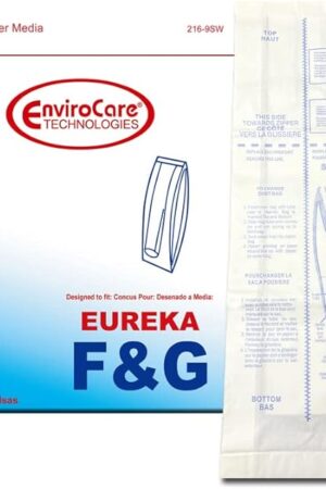 EnviroCare Replacement Premium Vacuum Cleaner Dust Bags made to fit Eureka F&G Uprights 9 bags