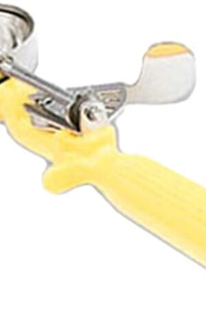 Vollrath 1-5/8 oz Stainless Steel Disher - Size 20,Yellow
