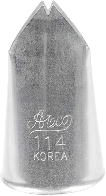 Ateco #114 Leaf Large Decorating Tip, Stainless Steel