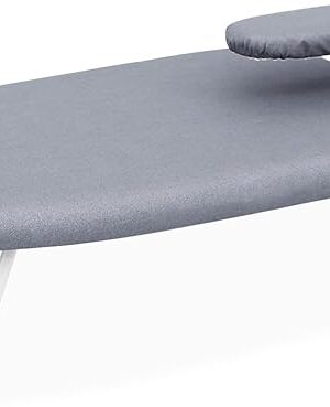 AKOZLIN Tabletop Ironing Board 23.6" L x 14''W x 7''H with Removable Sleeve Board - Folding Legs Cotton Cover Travel Countertop Iron Board