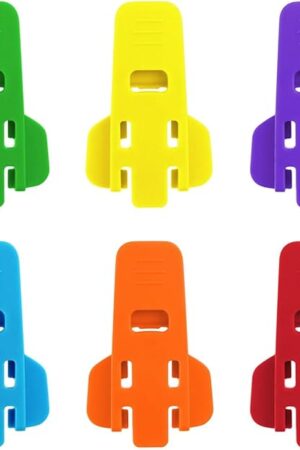 6 Pack Manual Easy Can Opener Soda Beer Can Openers Plastic Beverage Can Cover Protector for Pop Coke Aluminum Beverage Drink Shields for Can Colorful Can Tab Cover Soda Can Opener Tool (6 Colors)