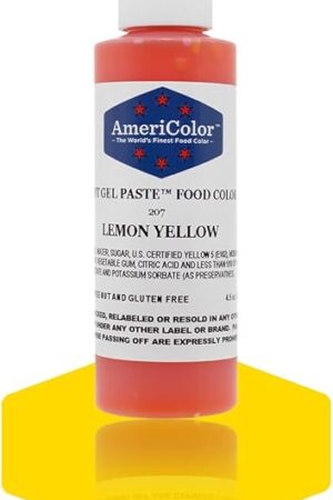 Americolor Soft Gel Paste Food Color, 4.5-Ounce, Lemon Yellow