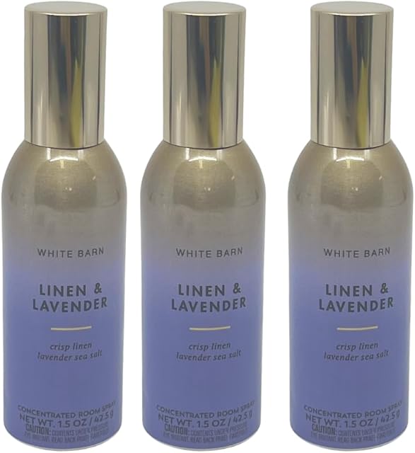 Bath & Body Works Linen & Lavender Concentrated Room Spray 1.5oz each - Pack of 3