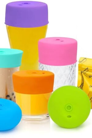 Drink Protection Cover | 100% Silicone and Reusable, Perfect for Parties, Bars or Clubs, Fits All Cup Sizes | Stop Worrying About Beverage Safety (6 Colors)