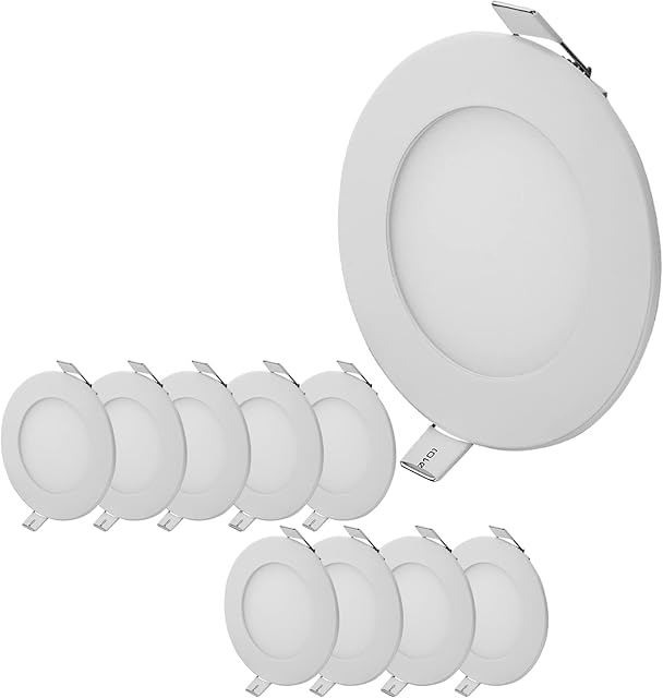 3 Inch 3 Watt Recessed Ceiling Light Round Downlight 6000K~6500K Cold White