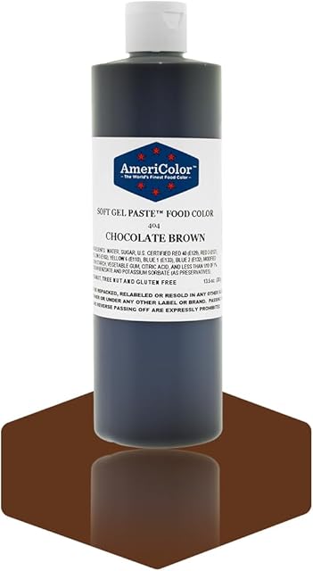 Americolor Soft Gel Paste Food Color, 13.5-Ounce, Chocolate Brown