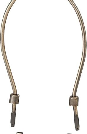 B&P Lamp® 7 Inch Heavy Duty Lamp Shade Harp Holder for Table and Floor Lamps, Antique Brass Finish