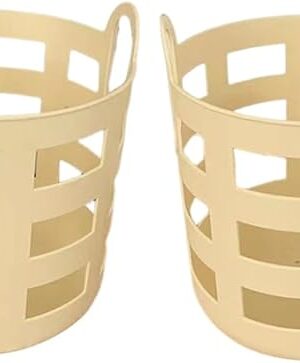 2pcs Sturdy Plastic Laundry Basket Collapsible Small Laundry Baskets Clothes Storage
