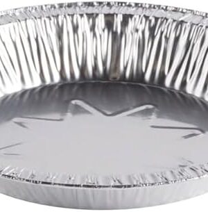 Aluminum Foil Pie Pan 8 inch (7 inch Inner Diameter) Disposable Plates - Made in USA Pack of (25)