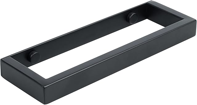 Alise Bath Towel Bar,Wall Mount Towel Holder Towel Rack Towel Hanger for Bathroom Lavatory,8 Inch SUS304 Stainless Steel Towel Rail,Matte Black GJF020-B