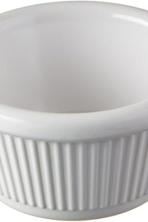 Winco Fluted Ramekins, 2-Ounce, White, 12-Pieces