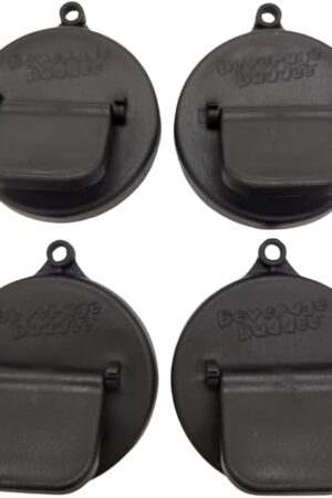 Can Cover - Best Can Cover For Standard Size Soda/Beer/Energy Drink Cans - Made In The USA - BPA-PCB Free - 4 pack (Black)