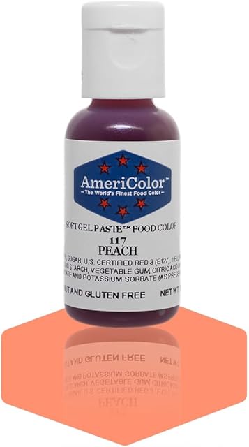 AmeriColor Peach Soft Gel Paste Food Color, .75 oz