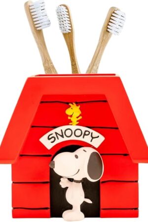 Collectibles Peanuts Snoopy Toothbrush Holder - Makeup Brushes/Pens Tumbler, (Officially Licensed Product) by Franco