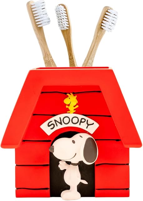 Collectibles Peanuts Snoopy Toothbrush Holder - Makeup Brushes/Pens Tumbler, (Officially Licensed Product) by Franco