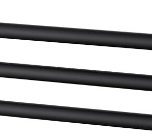 Angle Simple Swivel Hand Towel Holder, SUS 304 Stainless Steel Foldable 3 Towel Bars for Bathroom, Matte Black