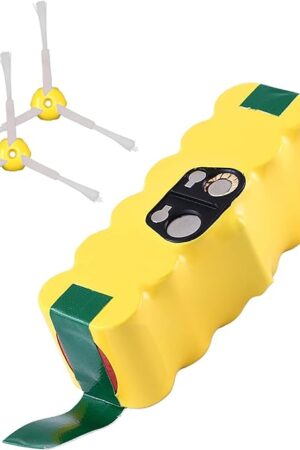 4.5Ah Ni-Mh Replacement Battery Compatible with Roomba 14.4V R3 Battery 500 600 700 800 900 Series 500 510 531 535 540 550 552 560 570 580 595 620 650 660 700 760 770 780 790 800 900 with brush